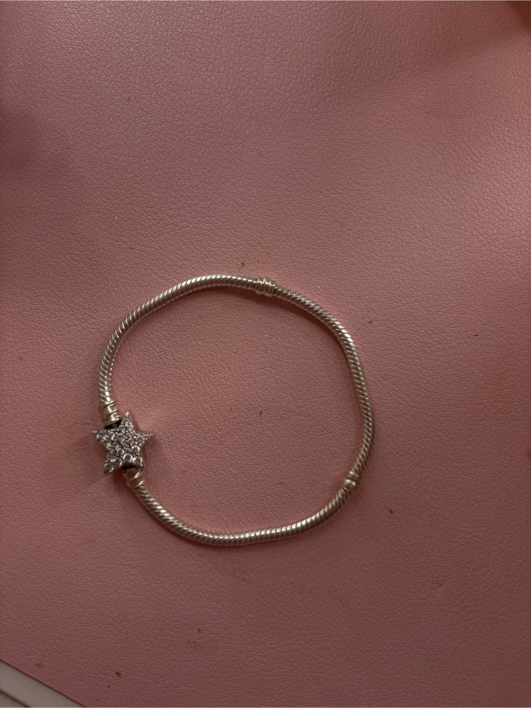 Pandora Silver Bracelet with Star Charm and box - photo 2