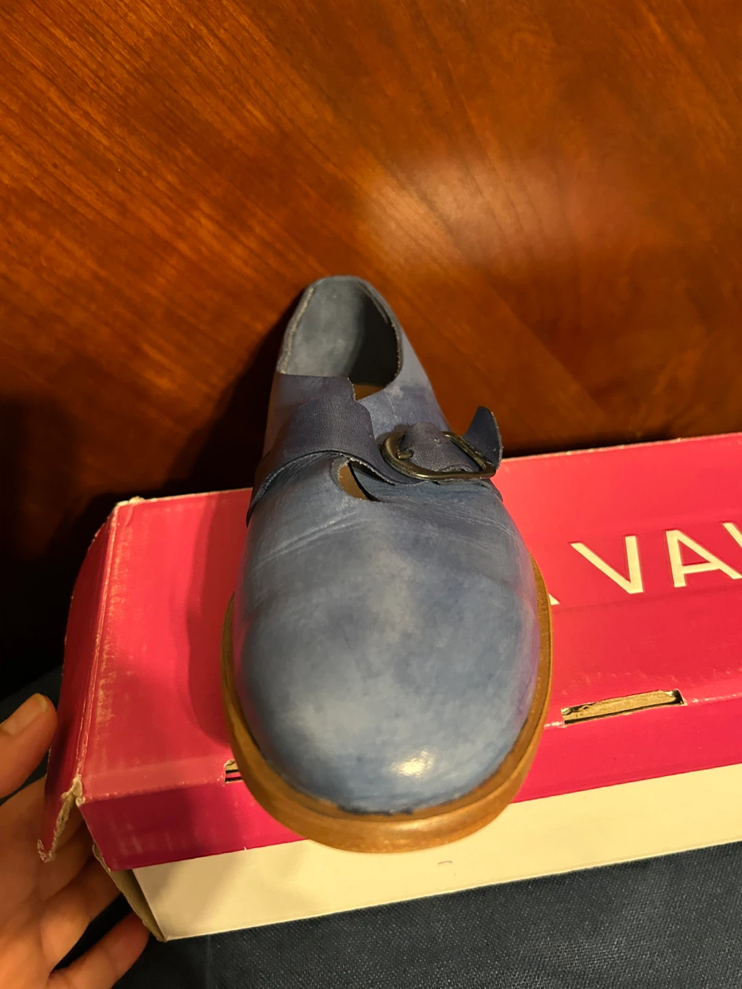 Via Vai Blue Leather Mary Janes - photo 5