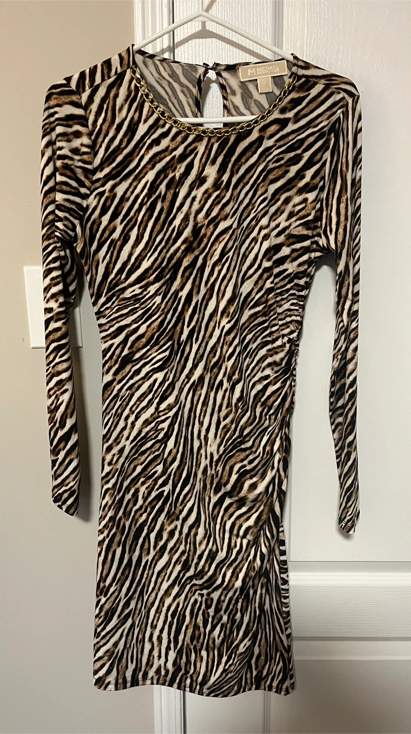 Michael Kors Animal Print Dress - Size M