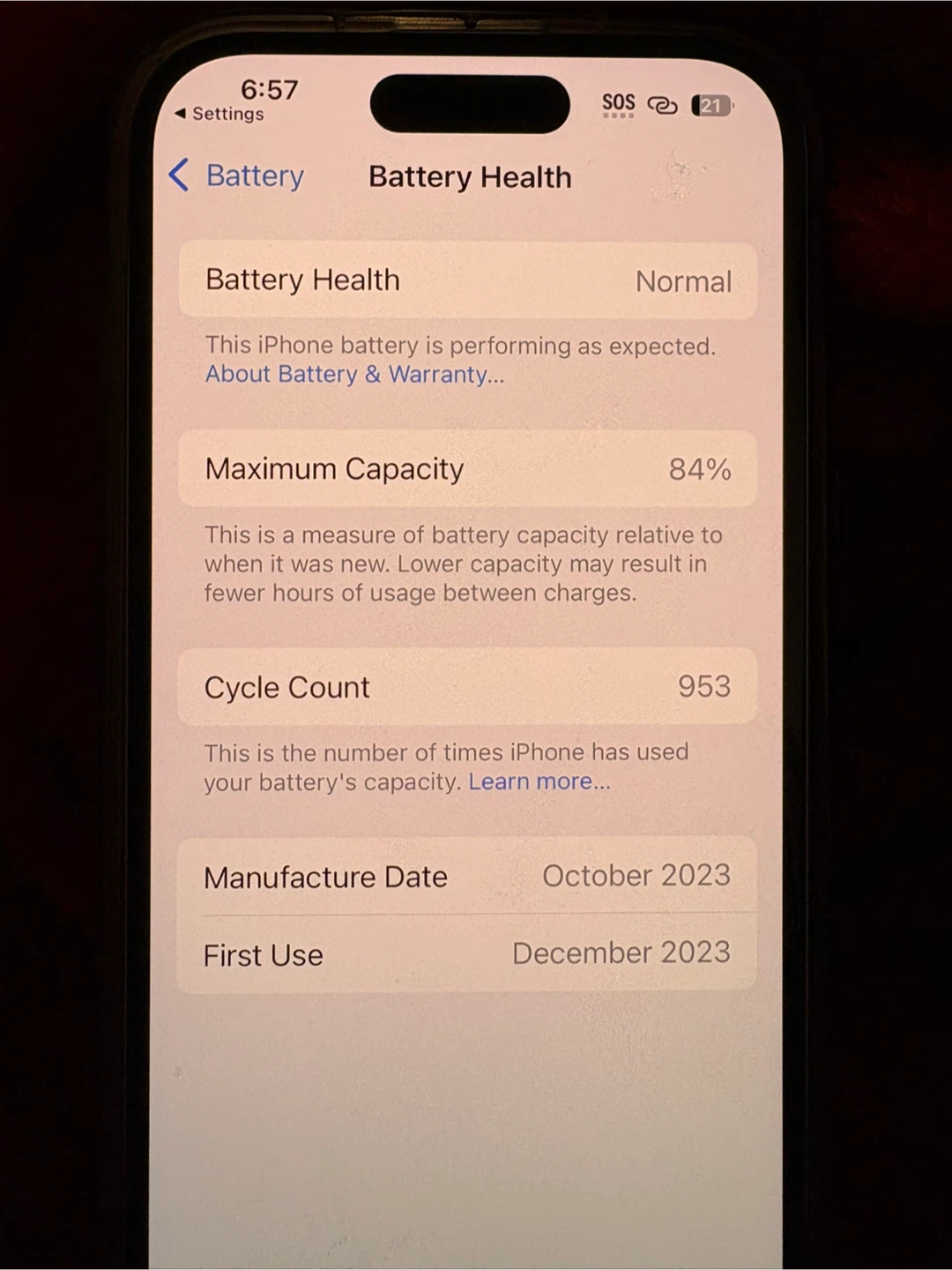 Apple iPhone 15 blue 128GB (Box Included) - photo 3