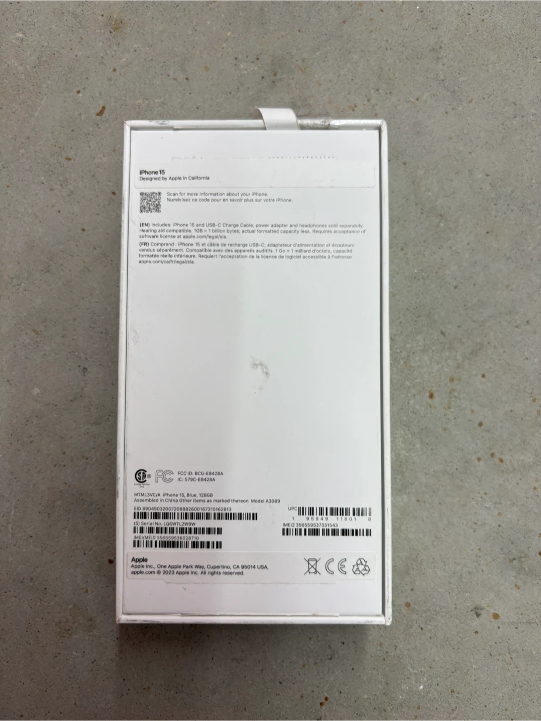 Apple iPhone 15 blue 128GB (Box Included) - photo 5