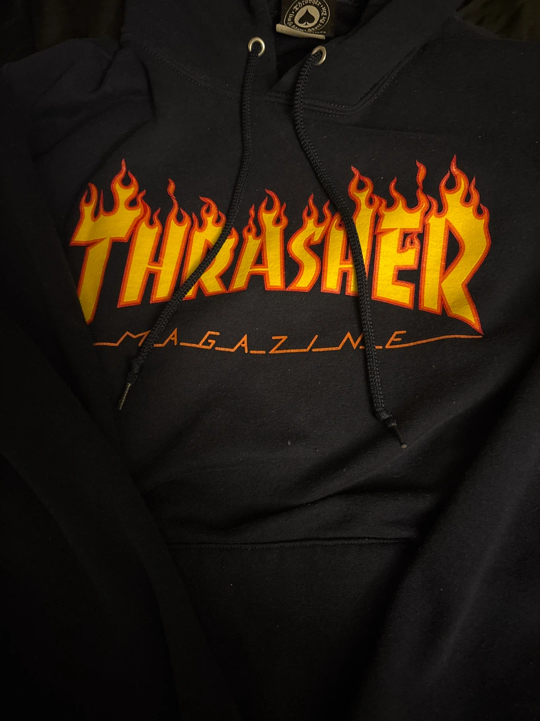 Thrasher Flame Logo Black Hoodie