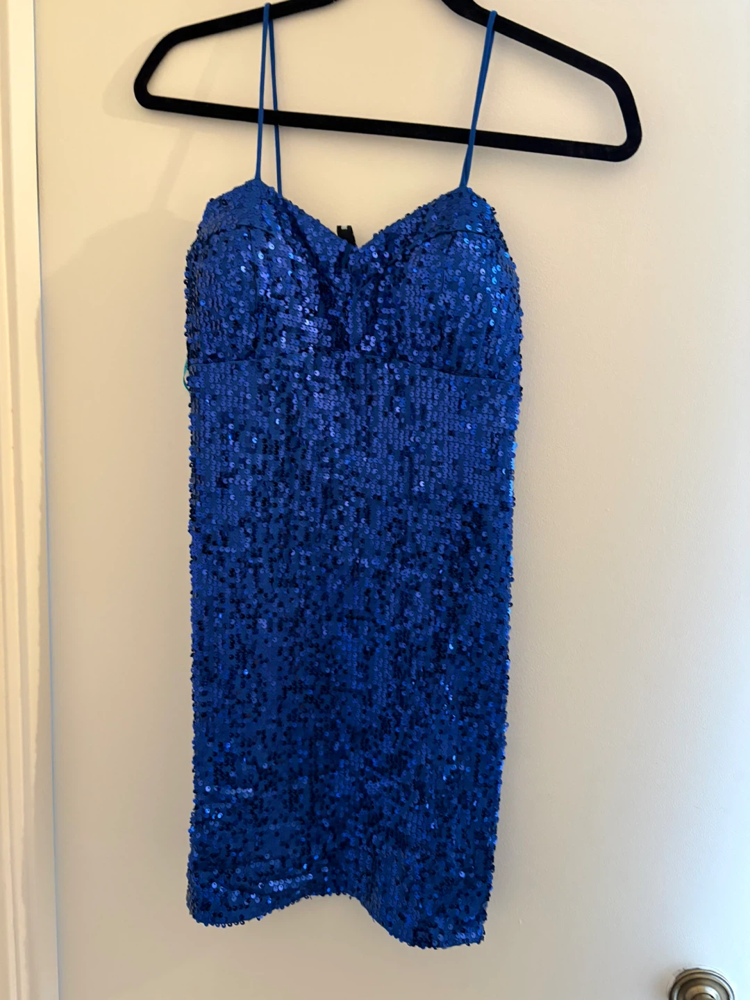 Robe à paillettes bleue - photo 4
