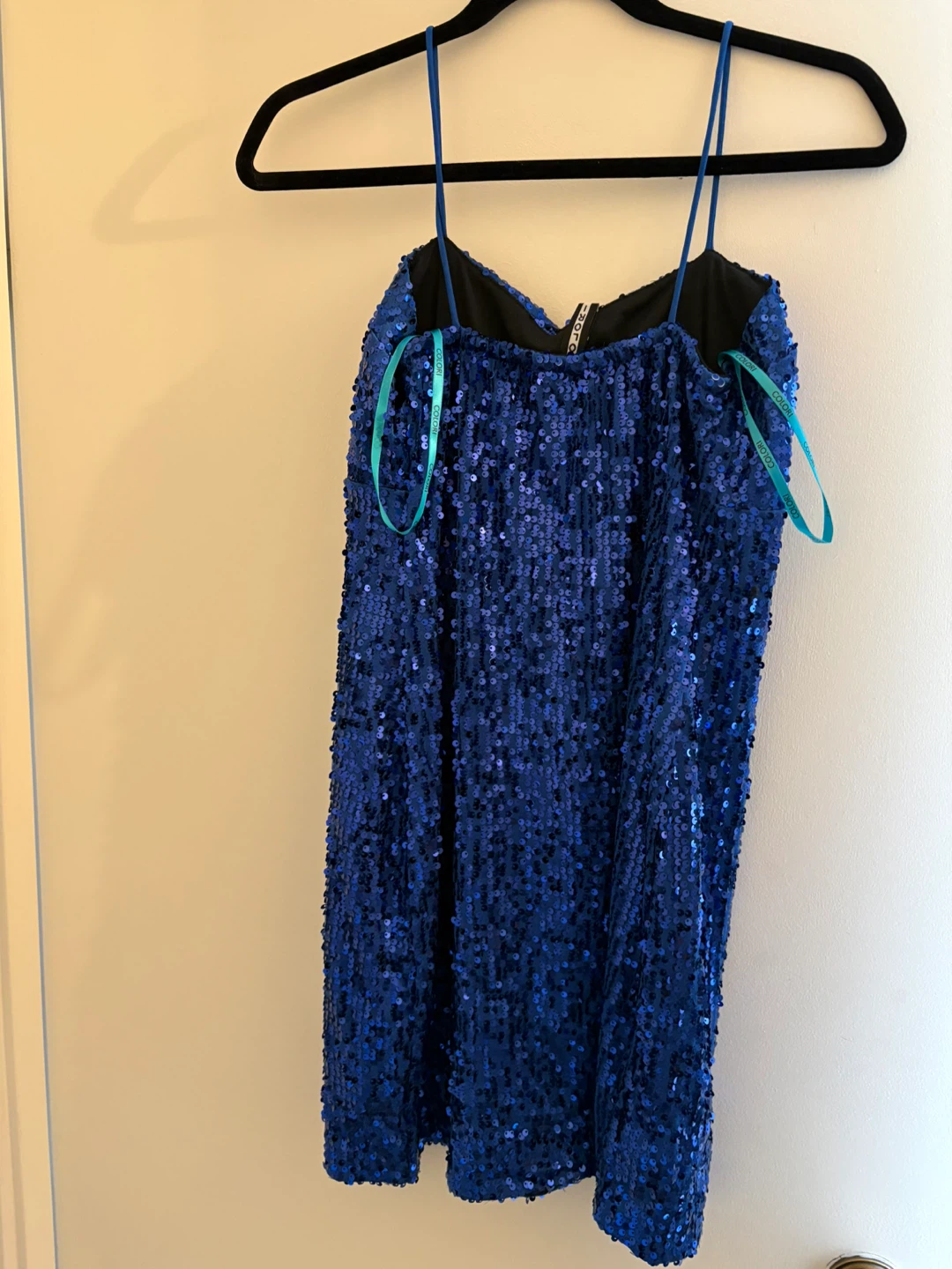 Robe à paillettes bleue - photo 3