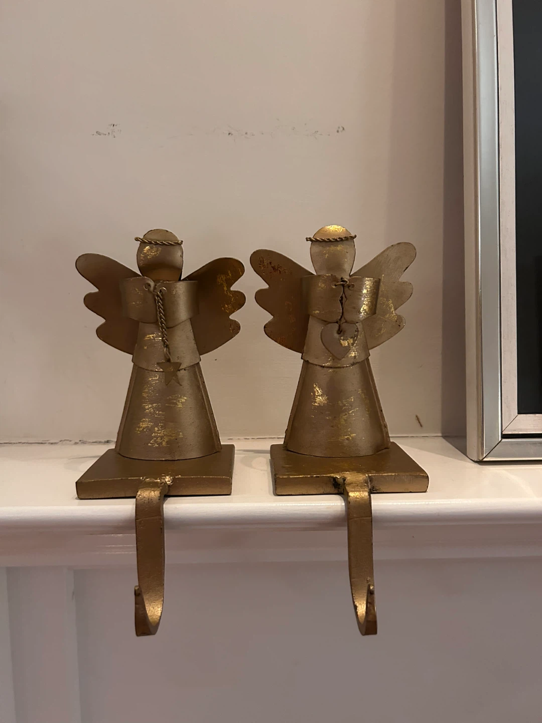 Pier 1 Angel Stocking Holders - Gold - photo 2