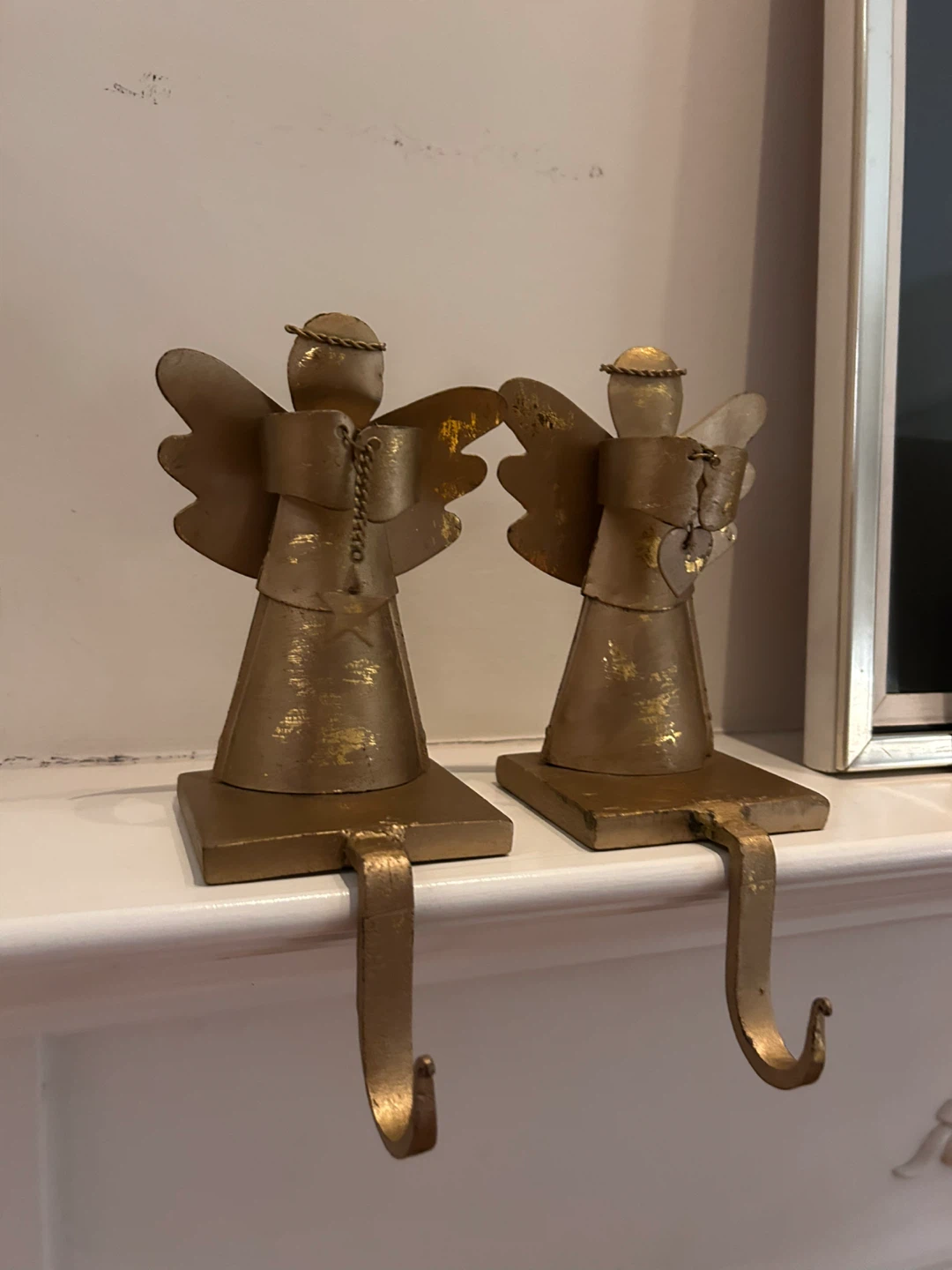 Pier 1 Angel Stocking Holders - Gold