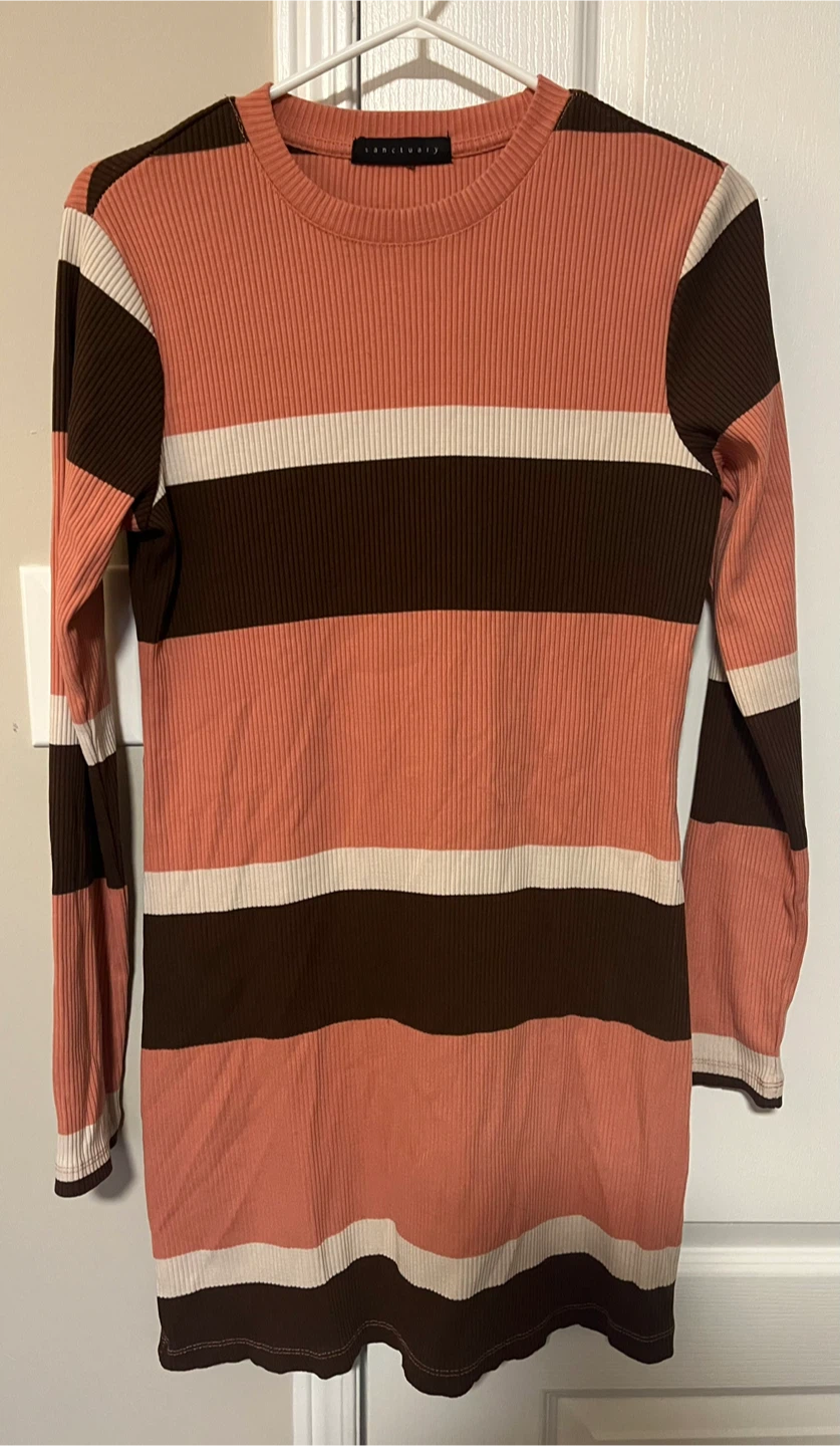 Sanctuary Striped Long Sleeve Dress
