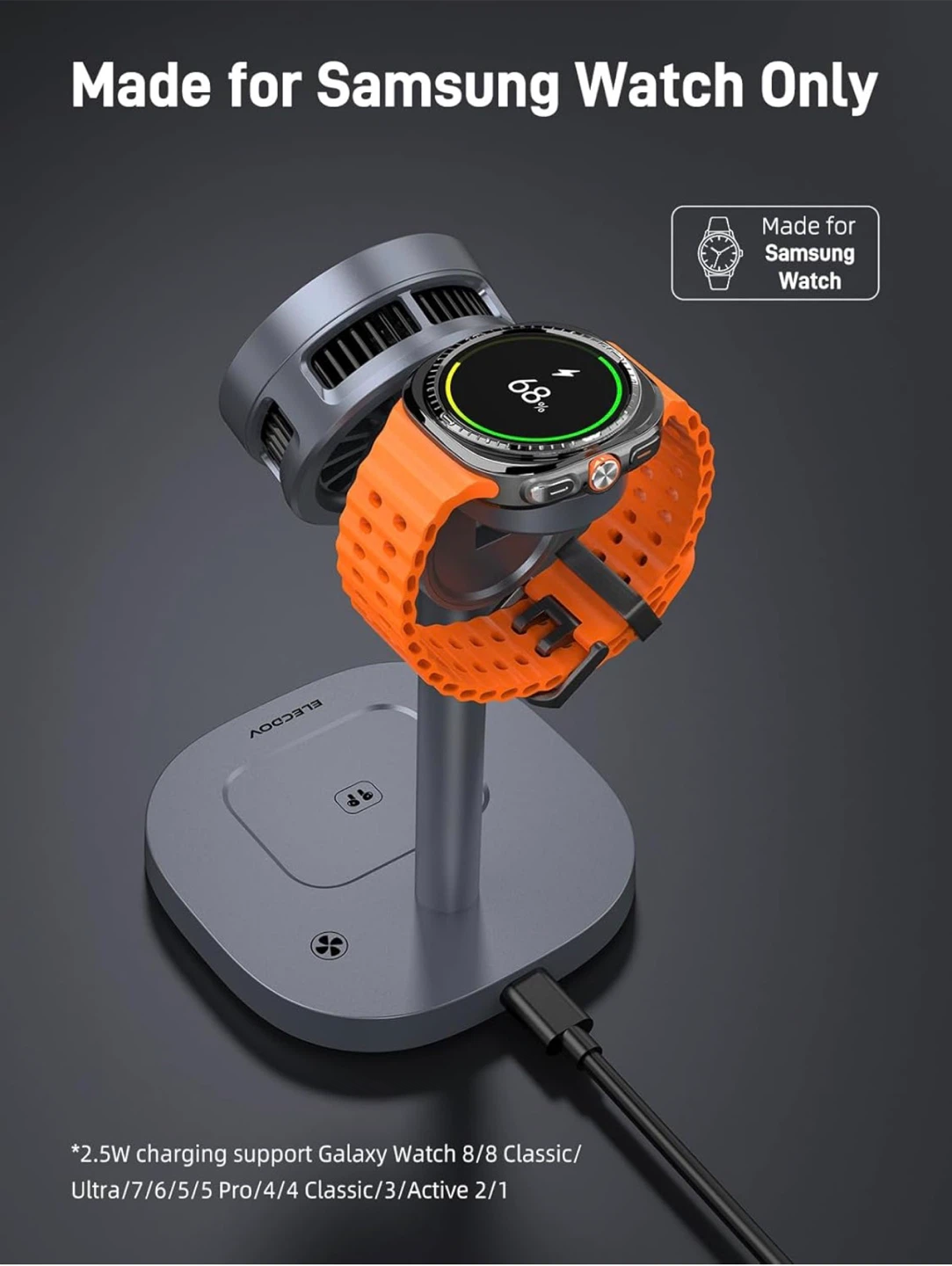Elecdov 3-in-1 Magnetic Charging Station for Samsung - photo 5