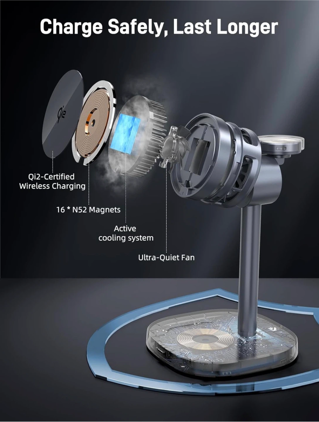 Elecdov 3-in-1 Magnetic Charging Station for Samsung - photo 4