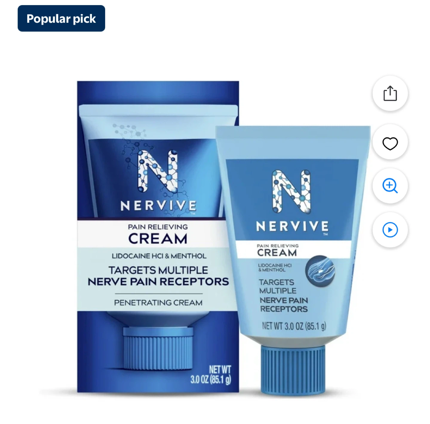 Nervive Pain Relieving Cream 3.0oz - photo 2
