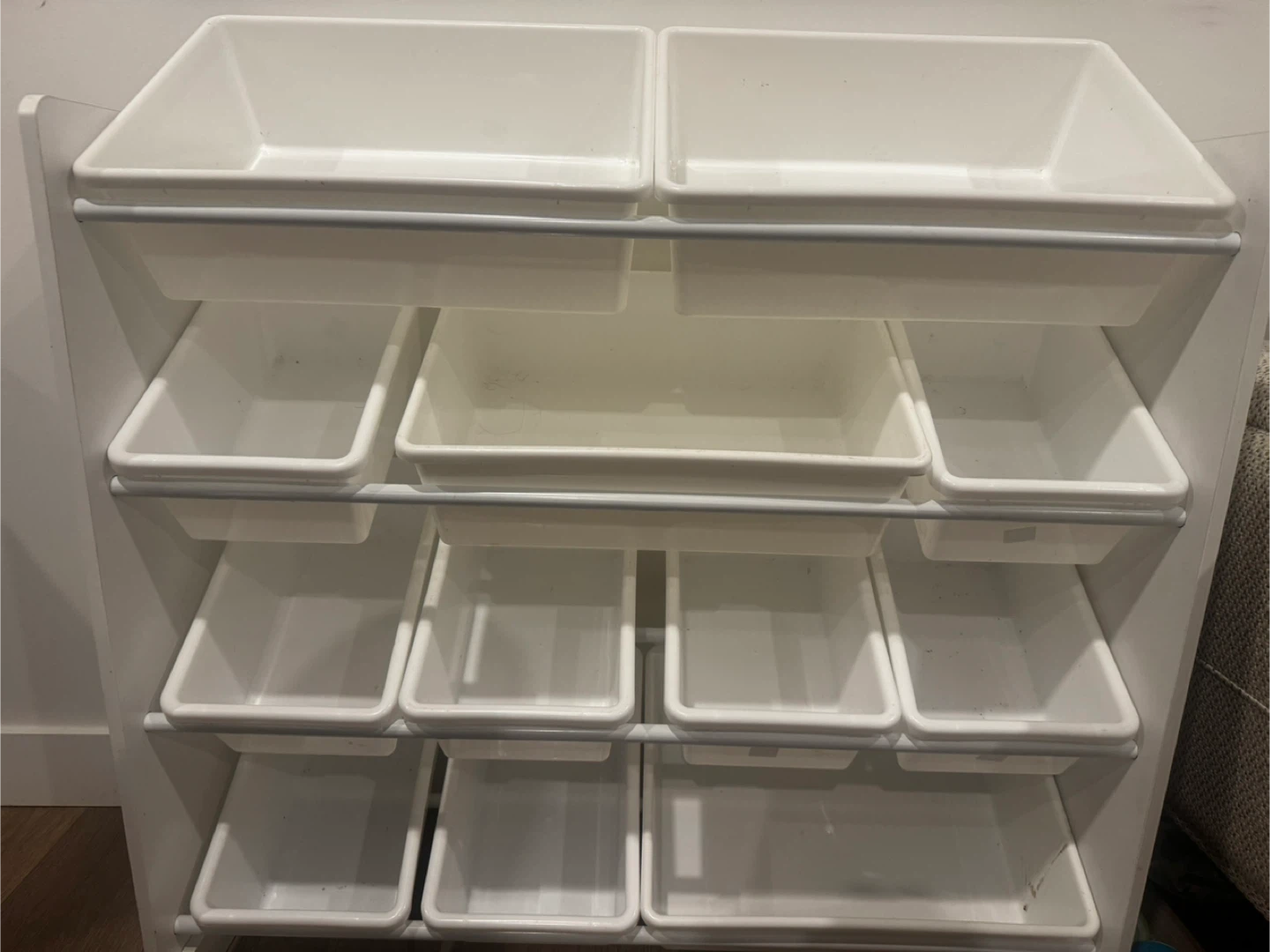 White Toy Storage Organizer