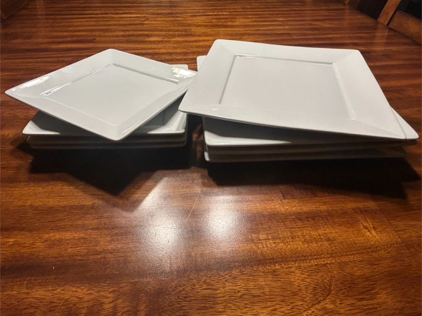 Bon Appetit Set of Eight White Square Plates - photo 2