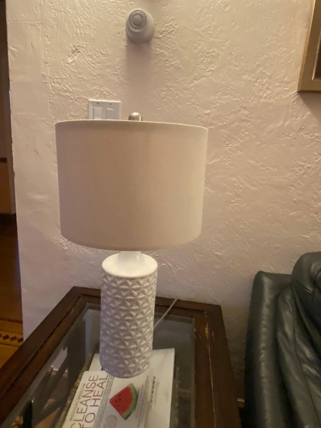 Table Lamp with Glass Top (2)