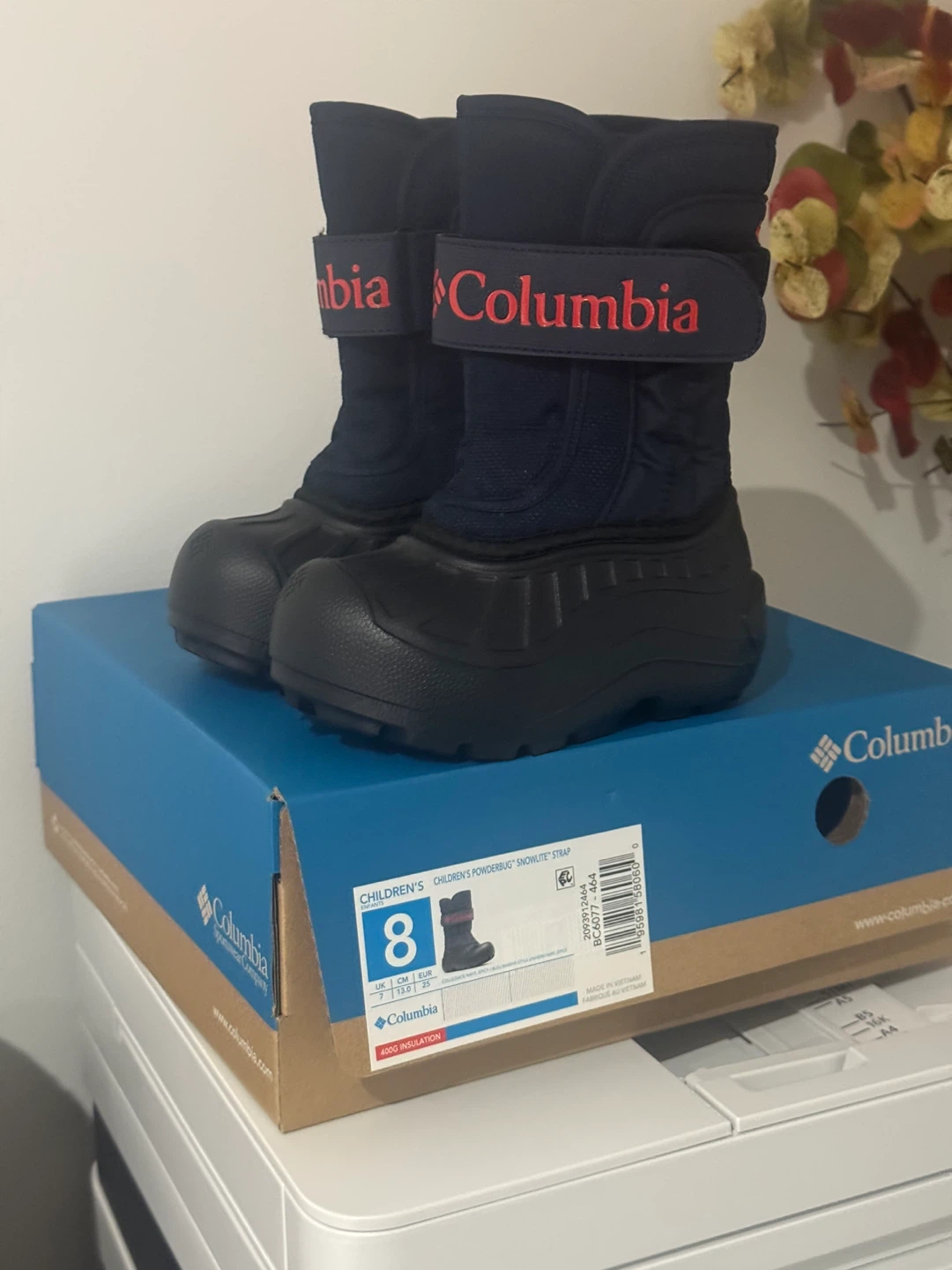 Columbia Children's Powderbug Snowlite Strap Boots - Size 8