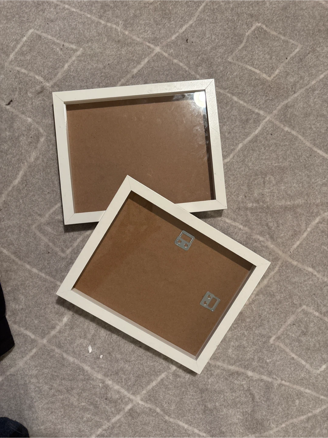 Two White Picture Frames
