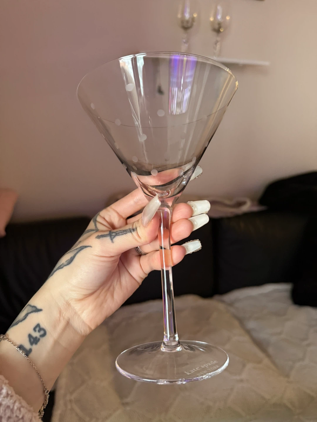 Kate Spade Polka Dot Martini Glasses (Set of 2) - photo 5