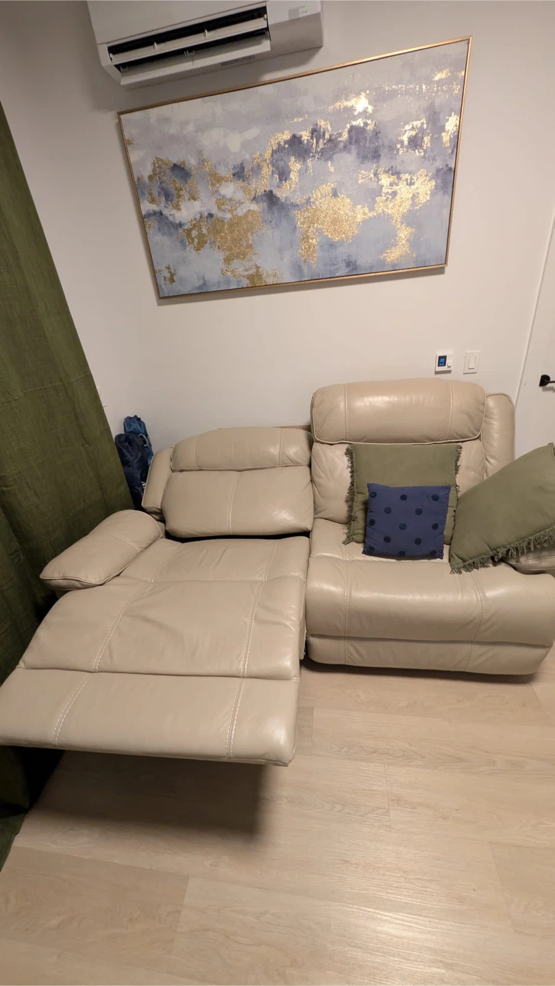 Leather Reclining Loveseat - photo 2