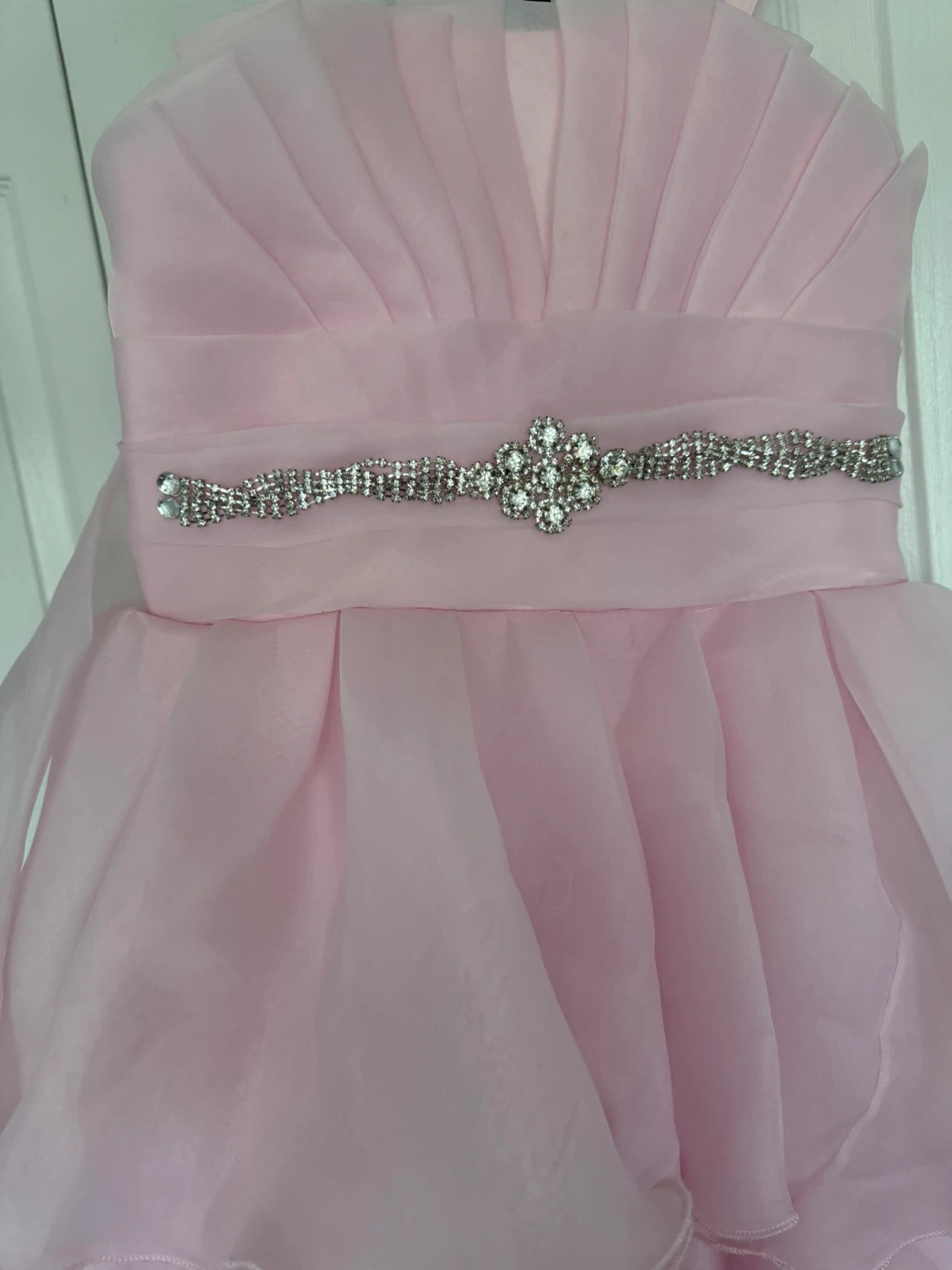Pink layered party dress - photo 4