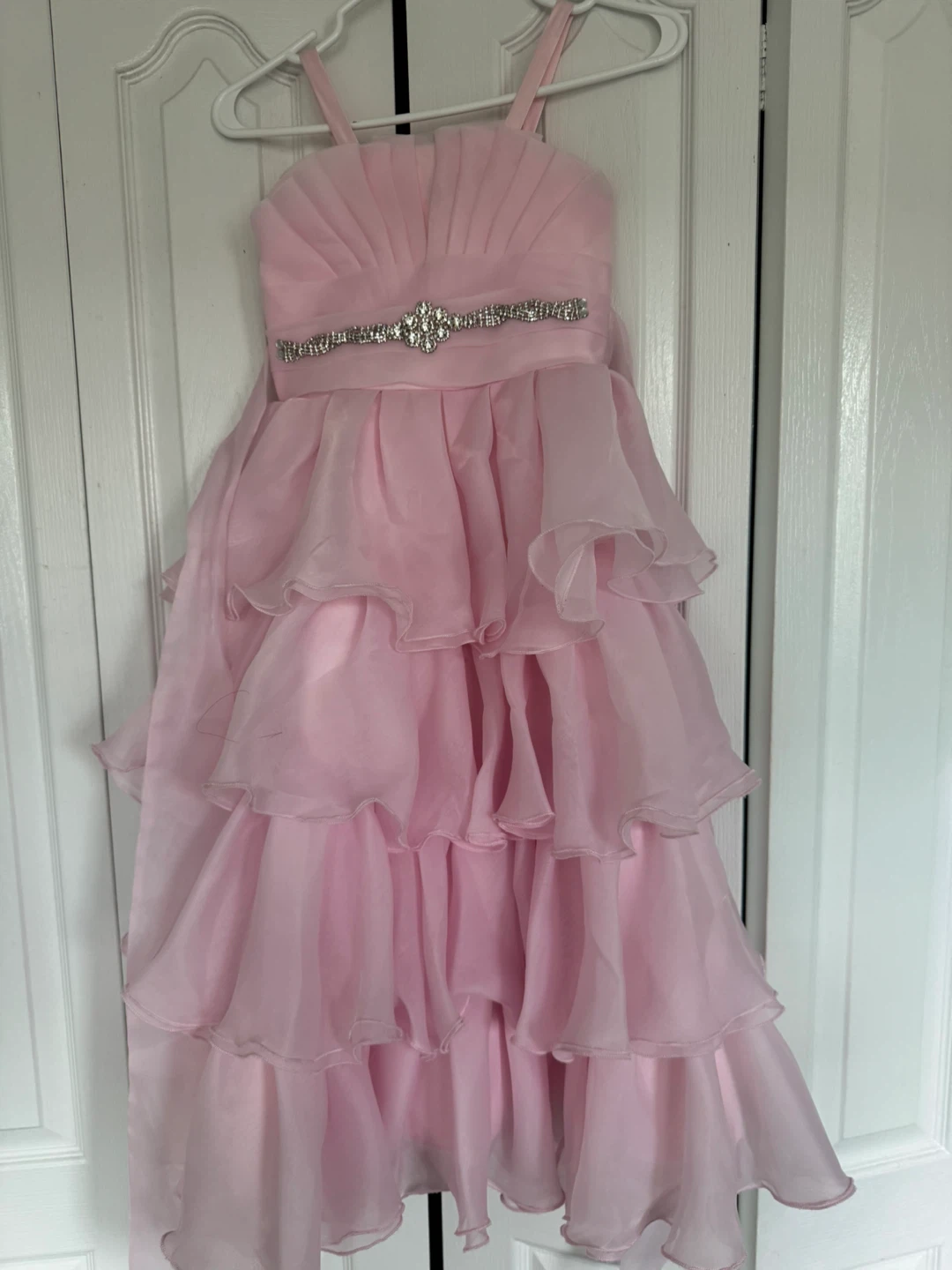 Pink layered party dress - photo 2