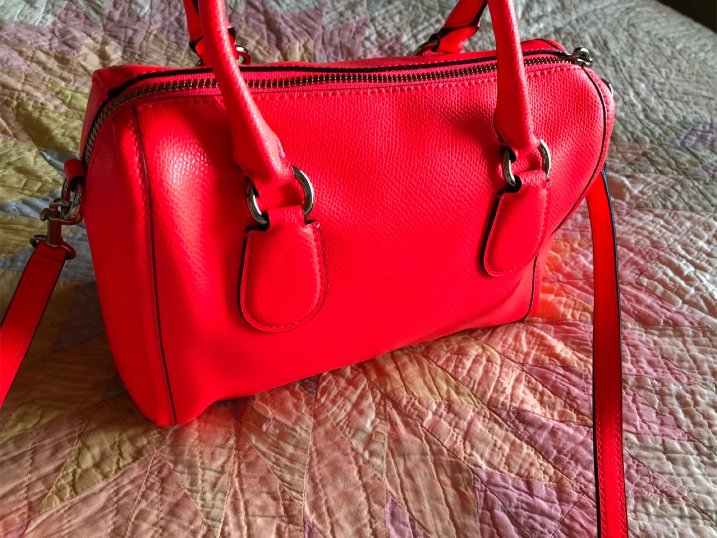 Coach Neon Pink Satchel