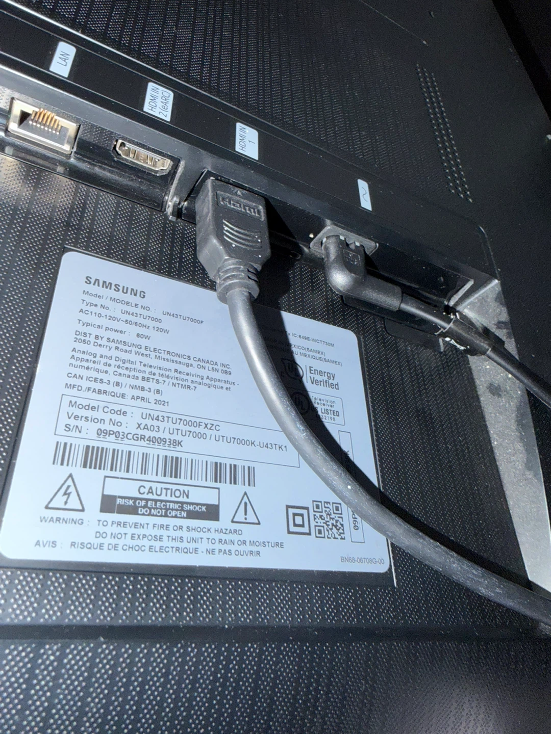 Samsung UN43TU7000 43" 4K UHD TV