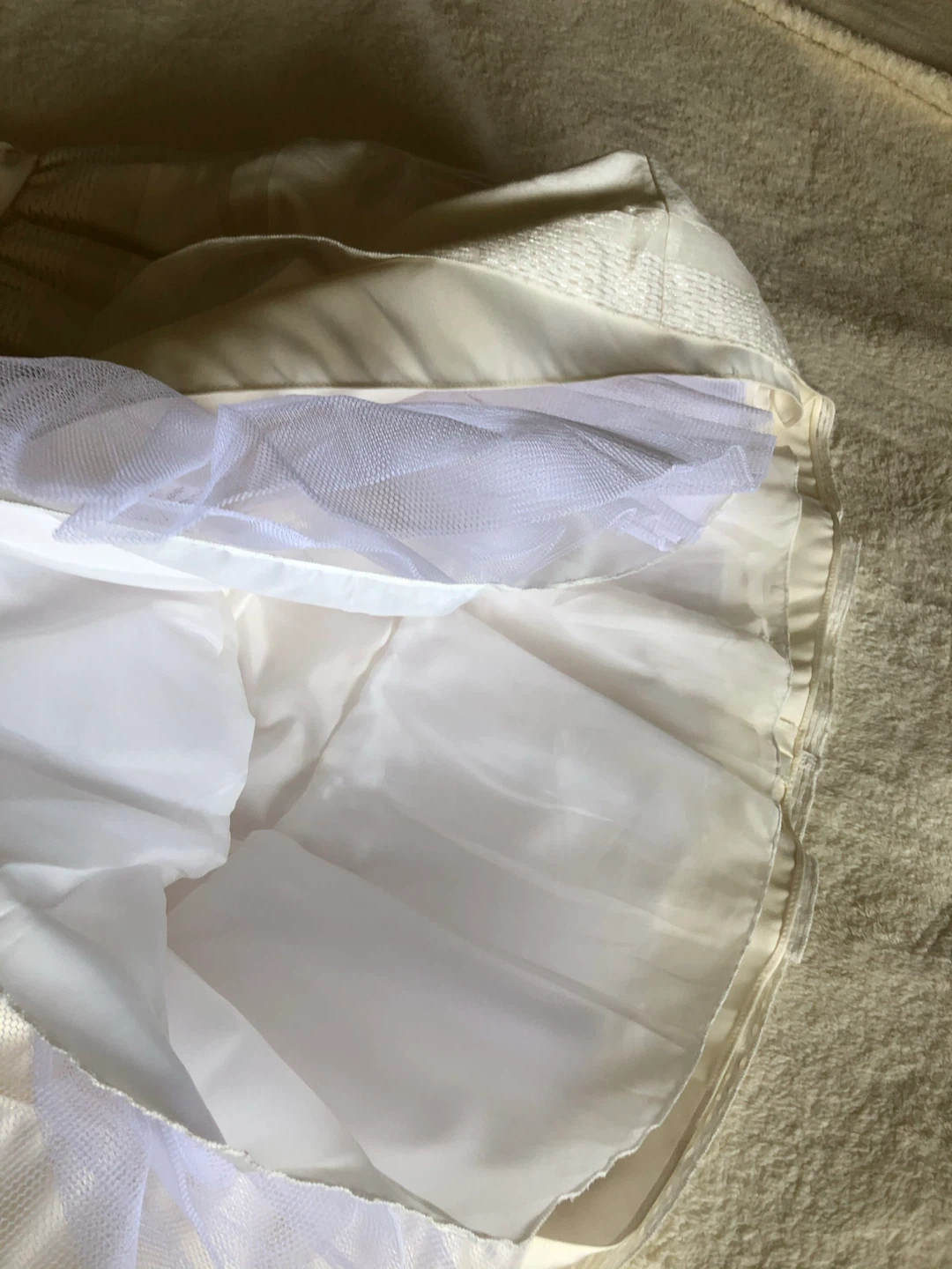 Cream Dress with Ribbon - photo 4