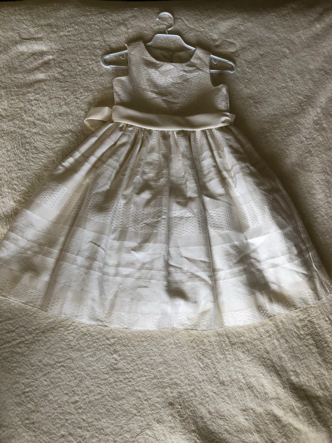 Cream Dress with Ribbon - photo 2