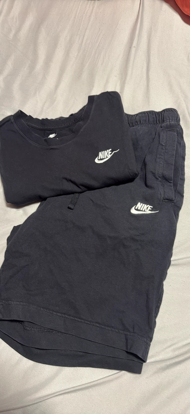 Nike Black Shorts (M) and Shirt (S)