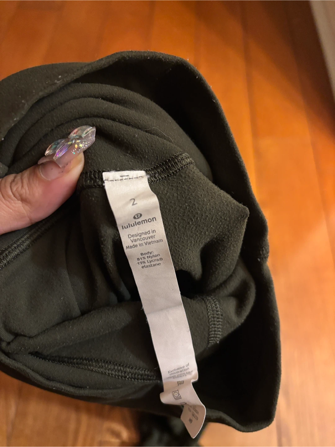 Lululemon Olive Green Leggings - Size 2 - photo 3