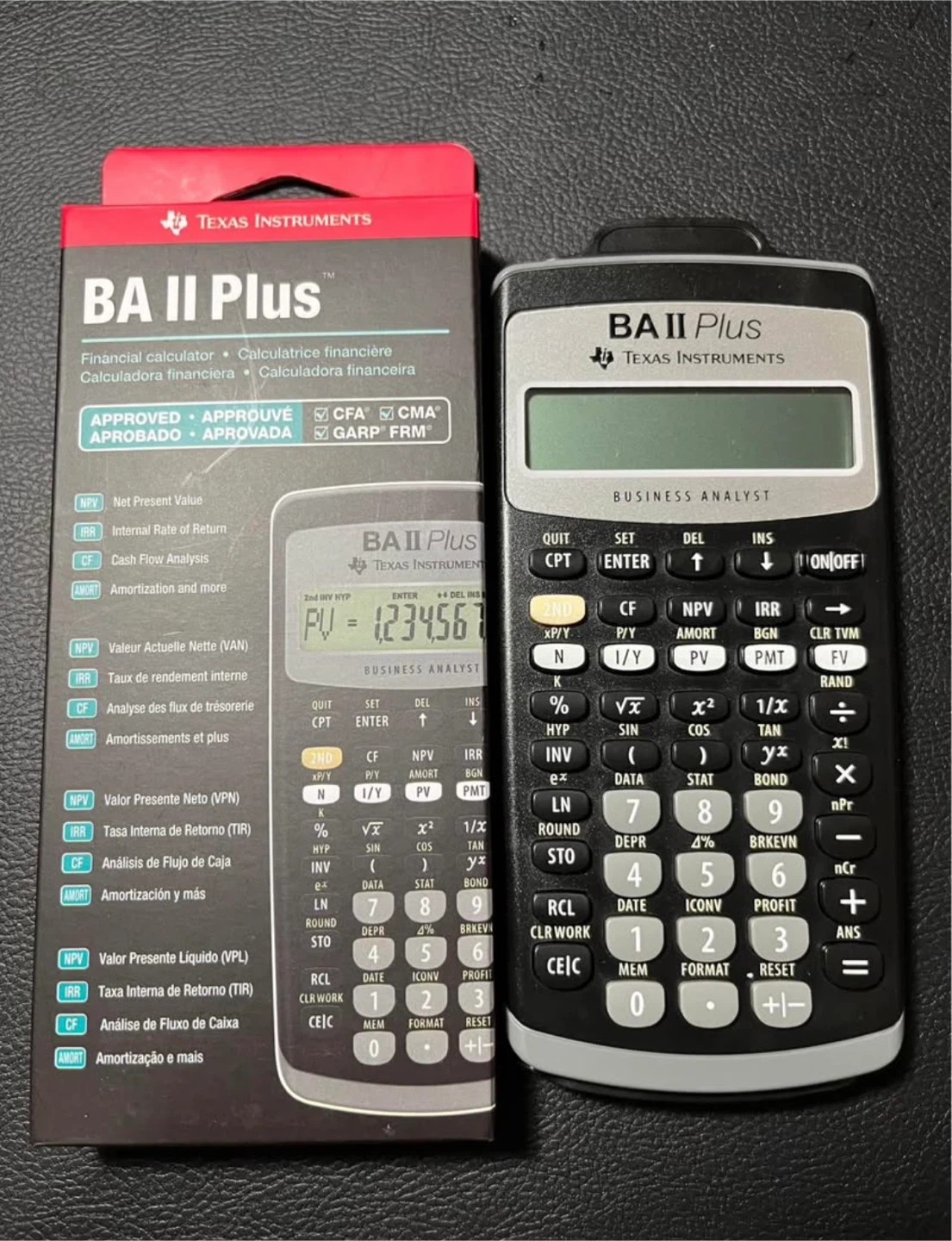 Texas Instruments BA II Plus Financial Calculator