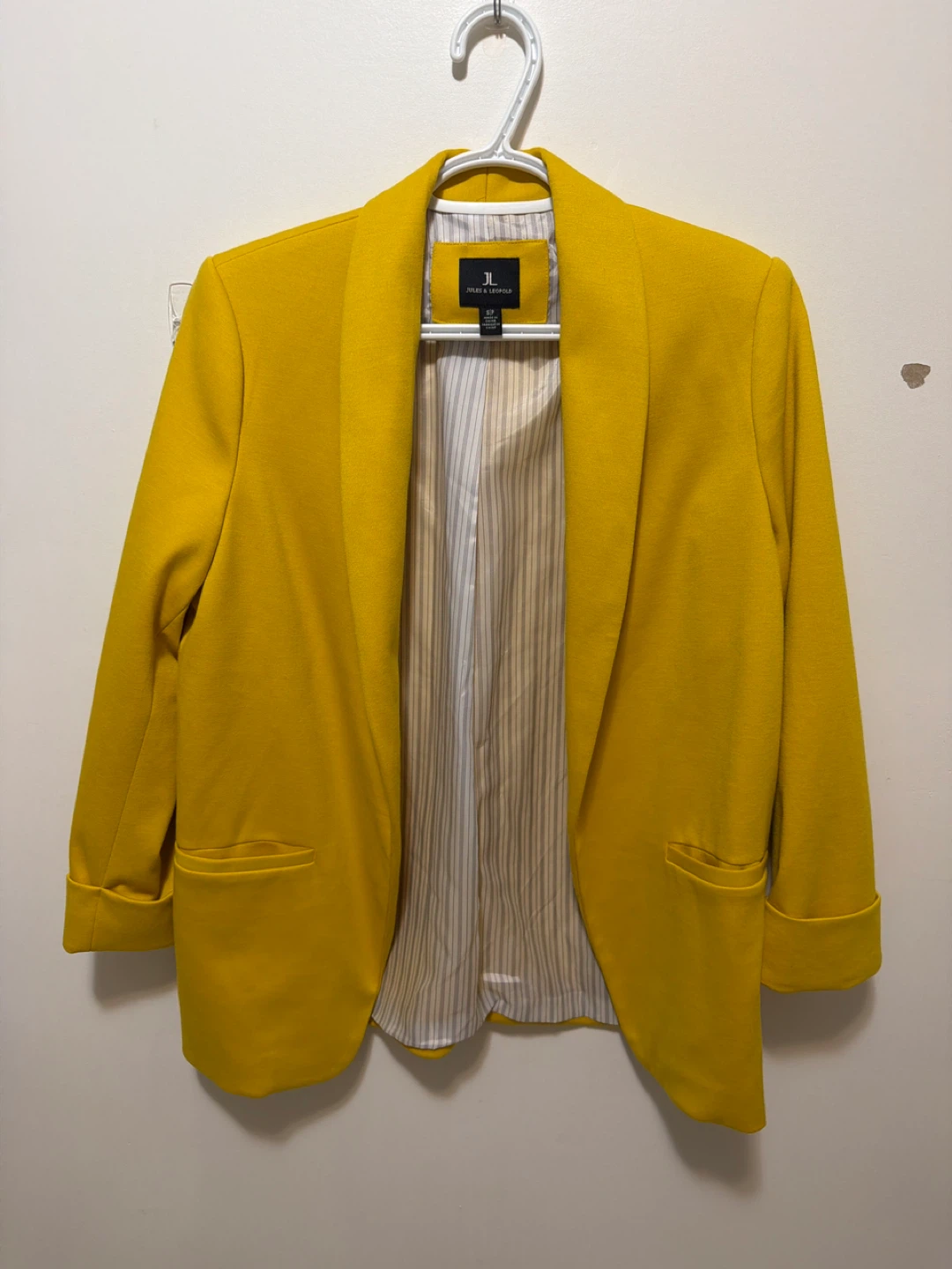 Ladies yellow blazer