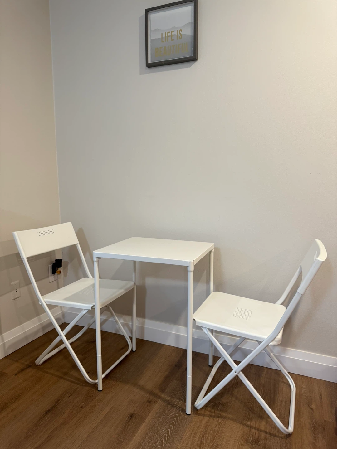 IKEA FEJAN Bistro Set, Outdoor, White