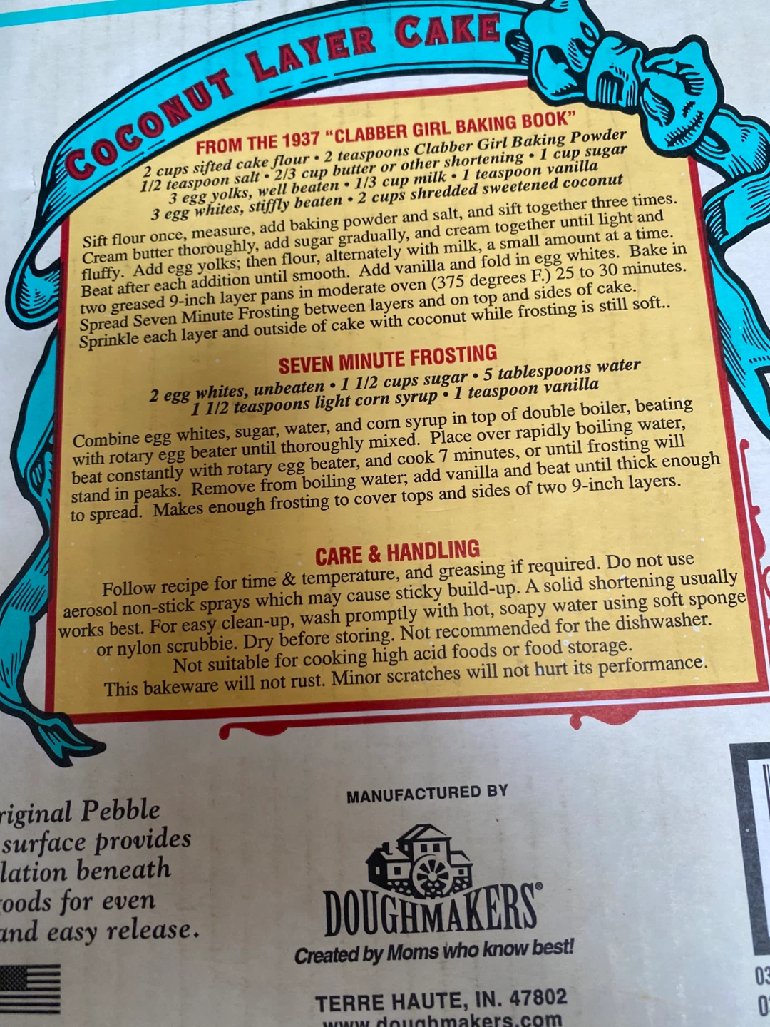 Clabber Girl Round Cake Pan by Doughmakers