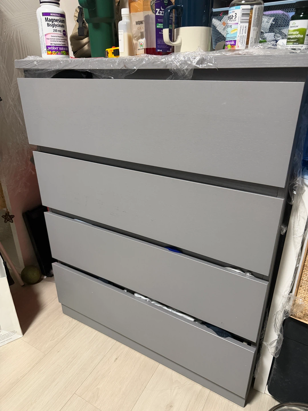 IKEA STORLINTA 4-Drawer Chest - Grey - photo 2