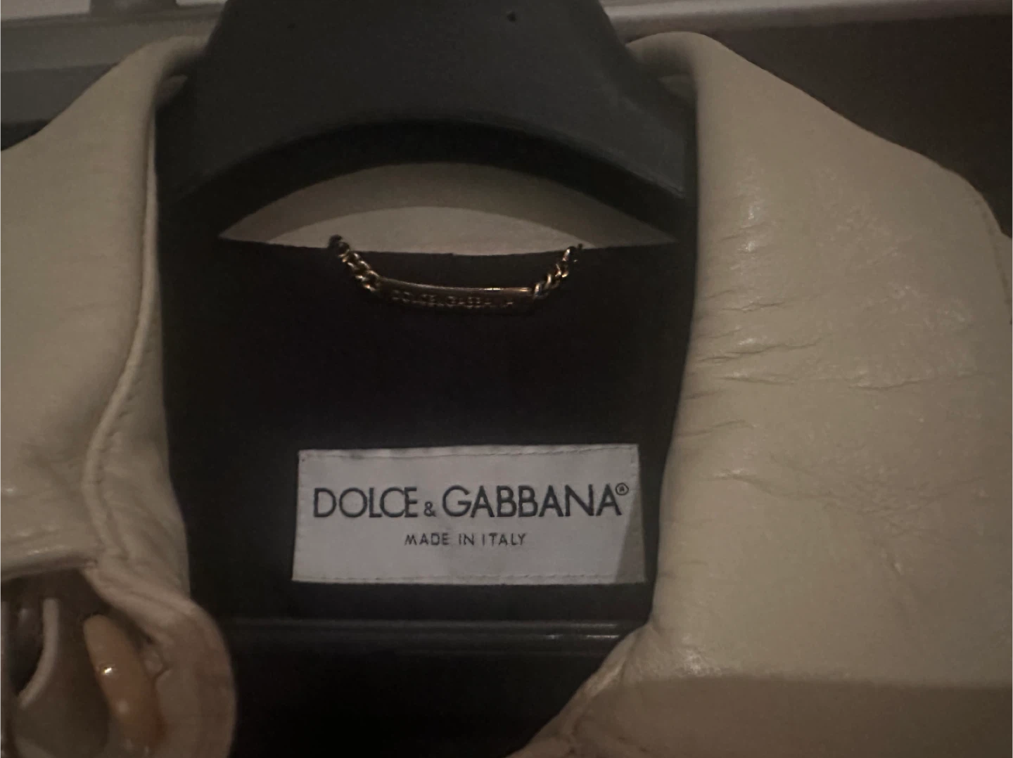 Dolce & Gabbana Real Leather Coat - Size 50 - photo 2