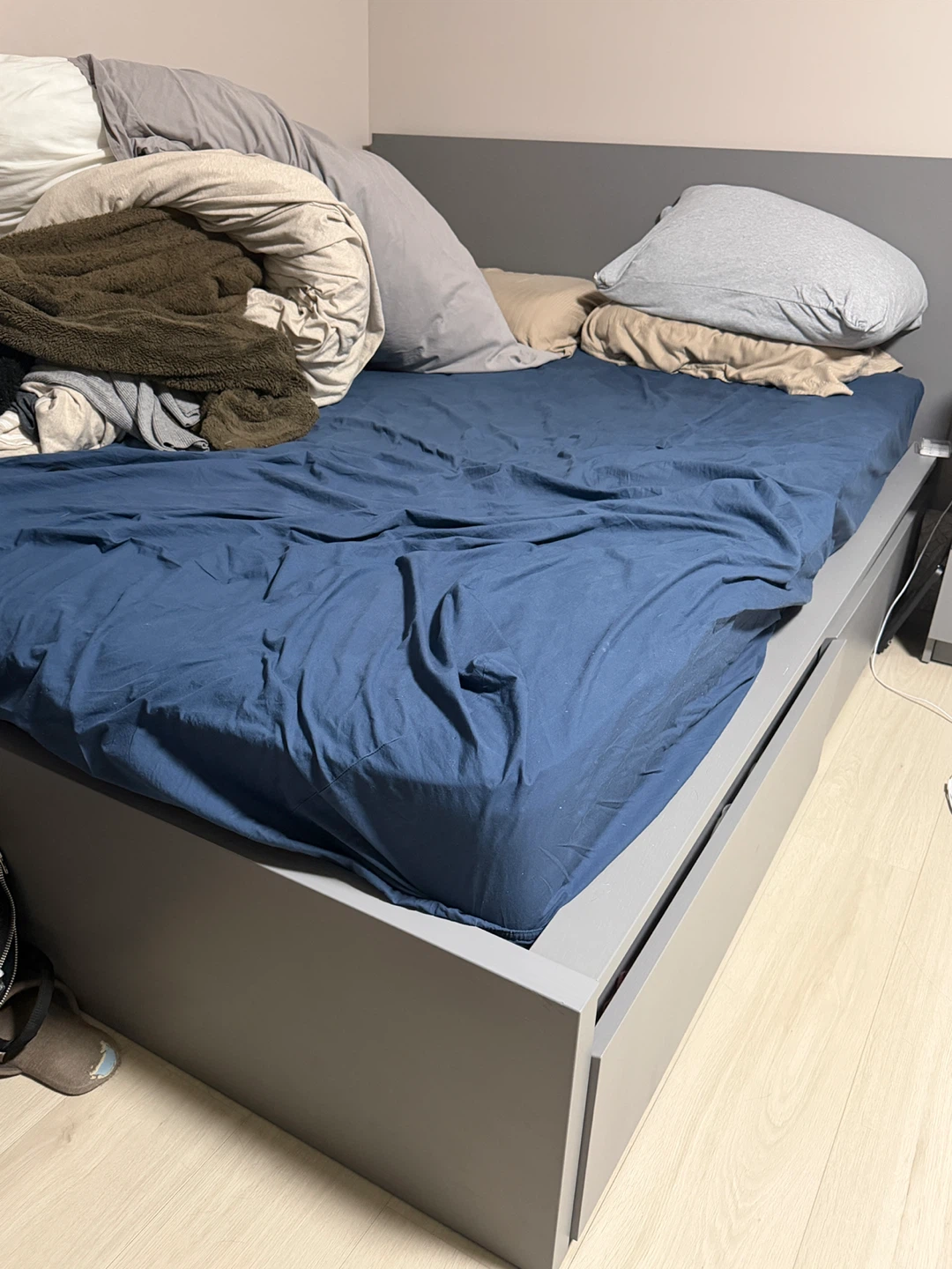 IKEA Malm Queen Bed Frame with Storage - Dark Brown - photo 2