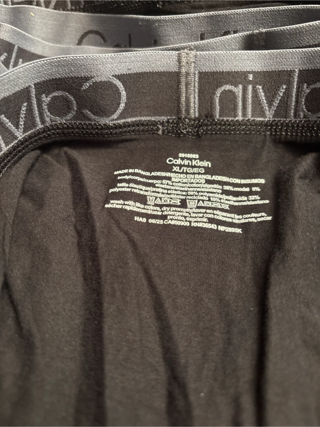 NWOT 4pc Calvin Klein Black Boxer Briefs - XL - photo 2