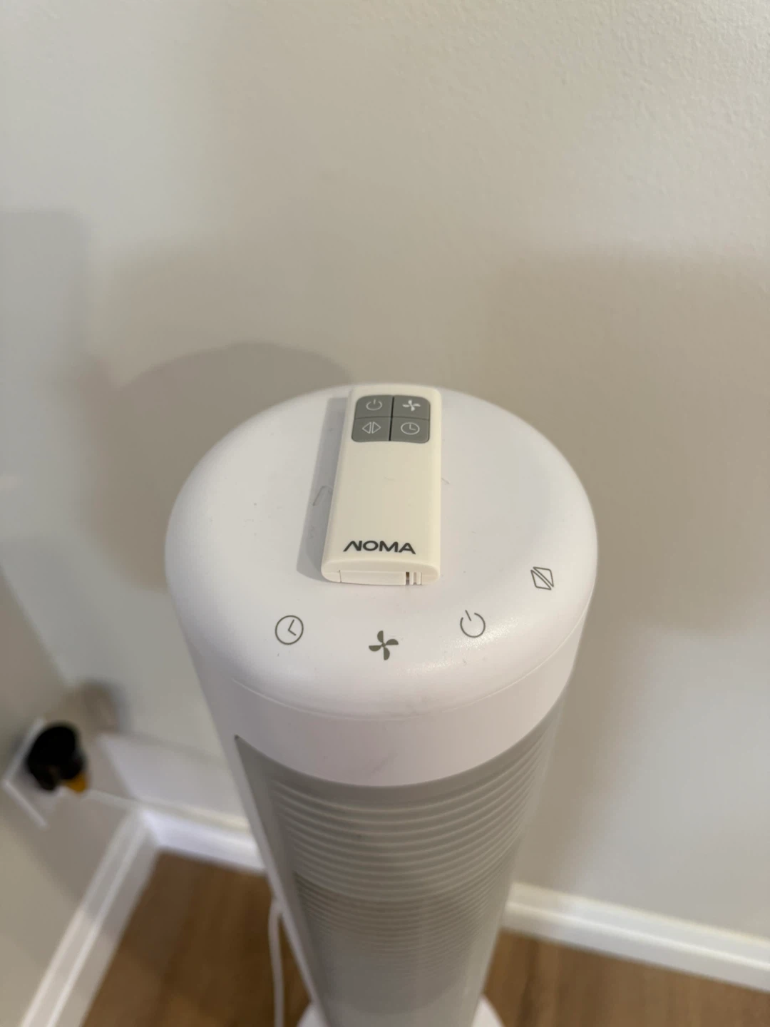 NOMA Premium Oscillating Tower Fan - White - photo 3