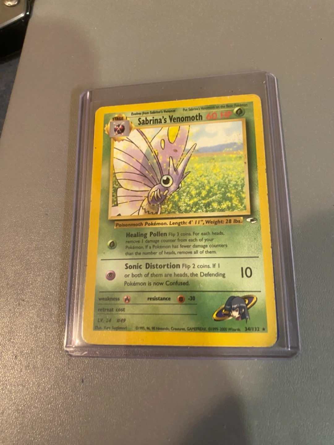 Sabrina's Venomoth Pokemon Card