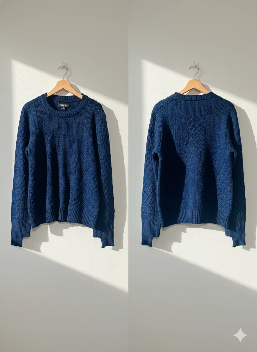 Navy Blue Knit Sweater
