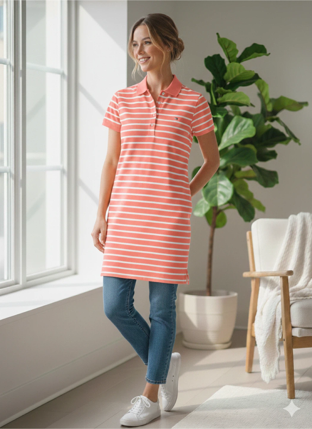 Tommy Hilfiger Striped Polo Dress