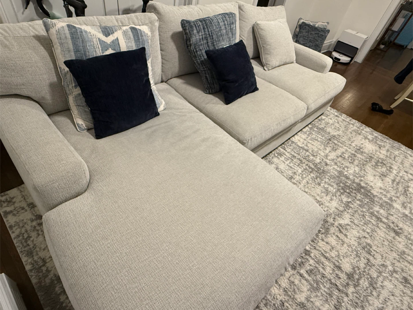 Beige Sectional Sofa - photo 3