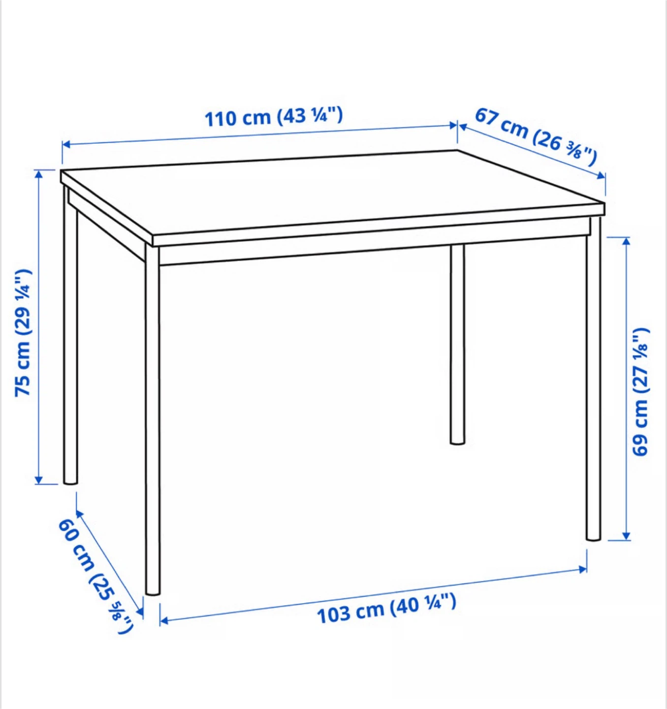 IKEA Black Table - photo 3