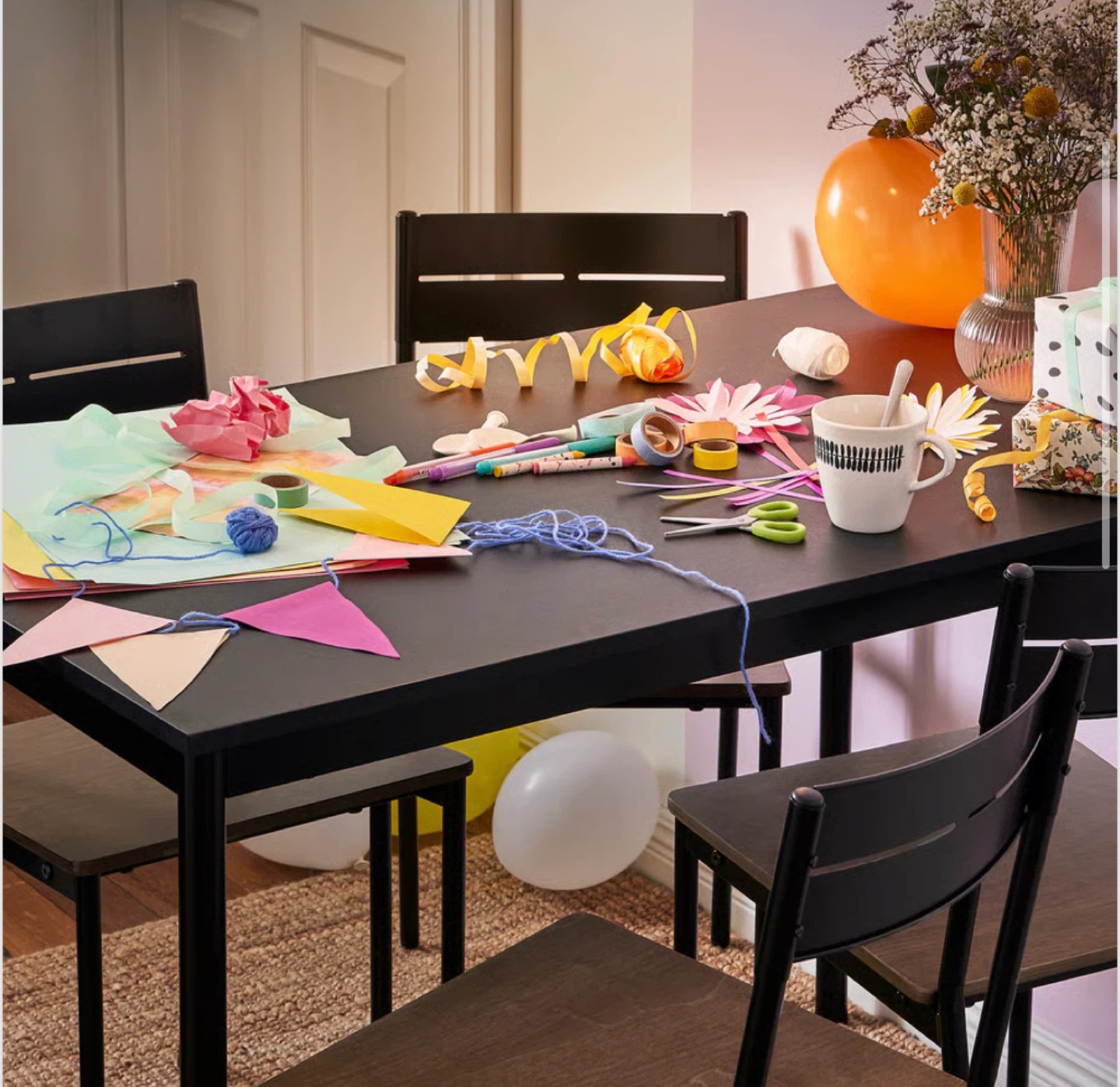IKEA Black Table - photo 4