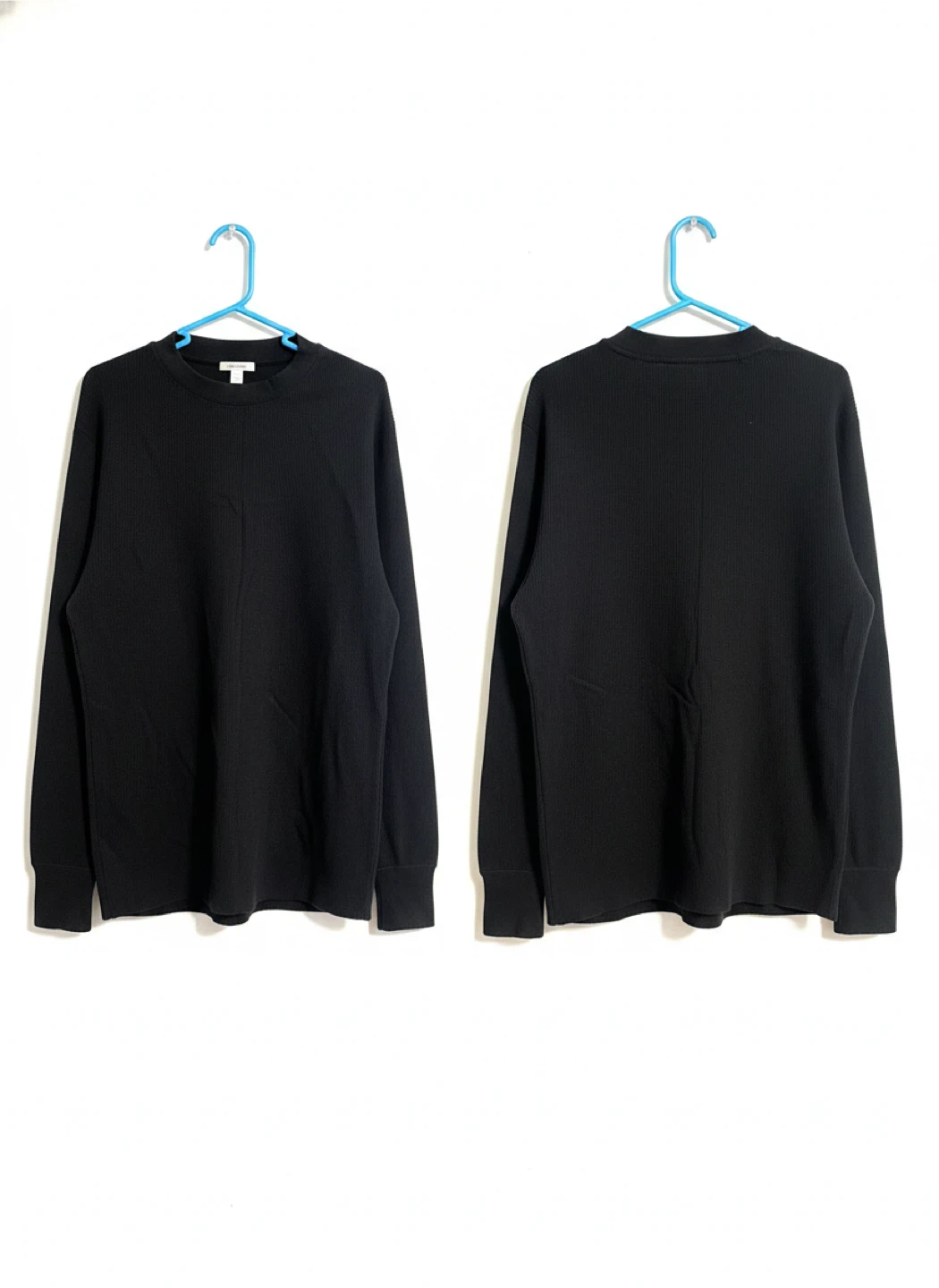 Black Waffle Long Sleeve Shirt - photo 2