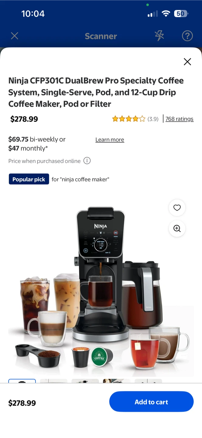 Ninja DualBrew Pro Specialty Coffee System CFP301C