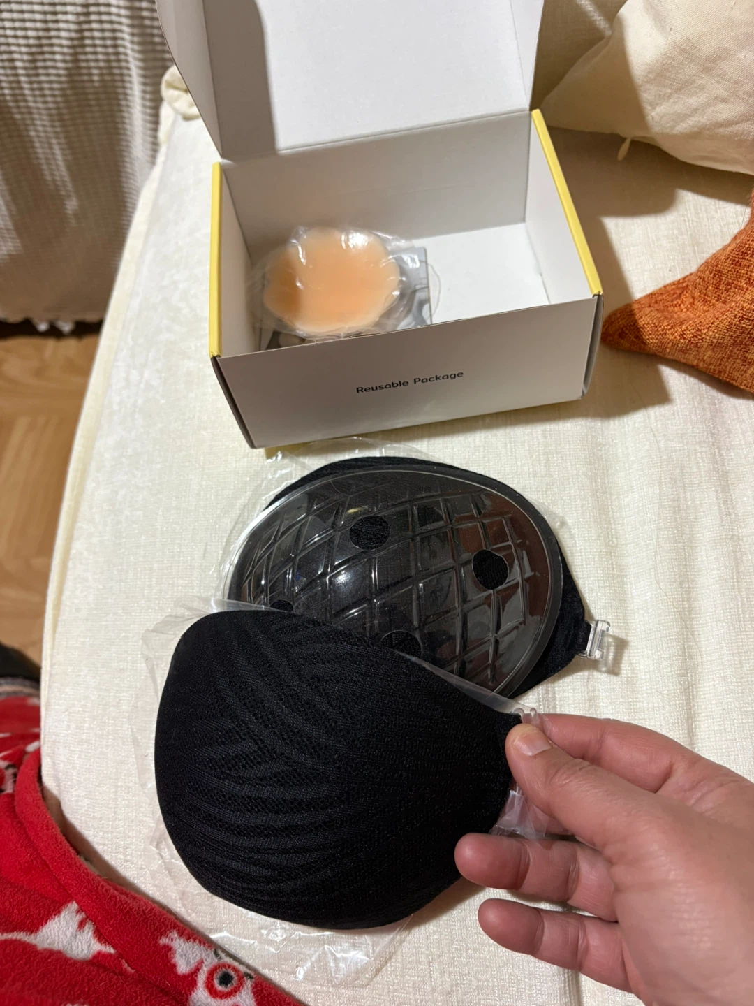 niidor Fabric Strapless Adhesive Bra - New - photo 5