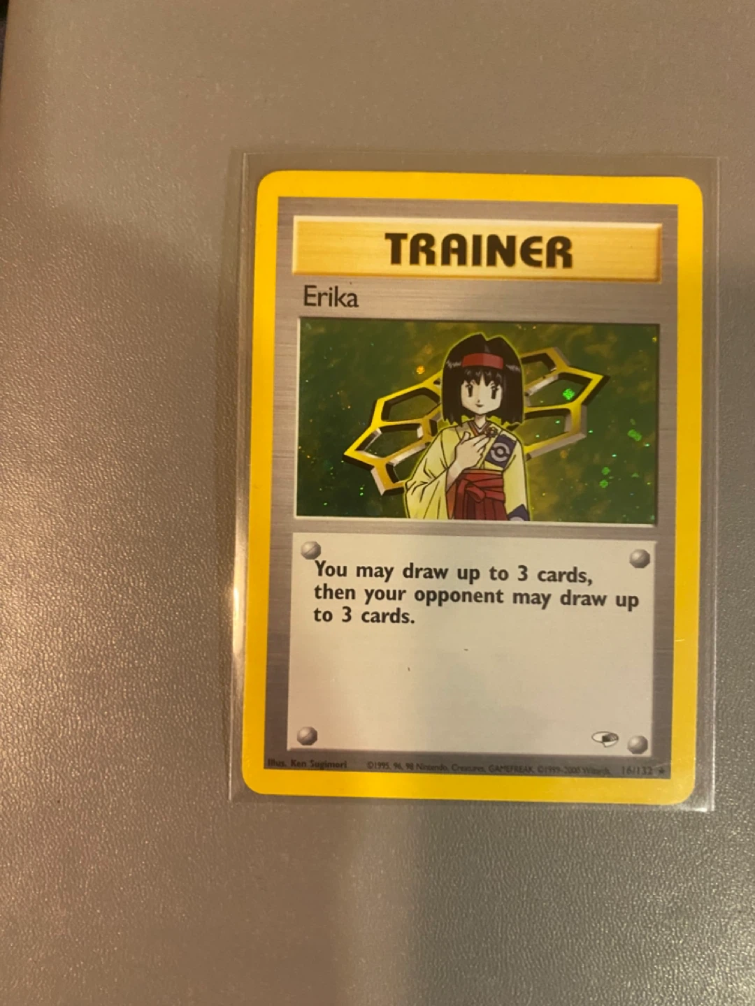 Erika Trainer Pokemon Card