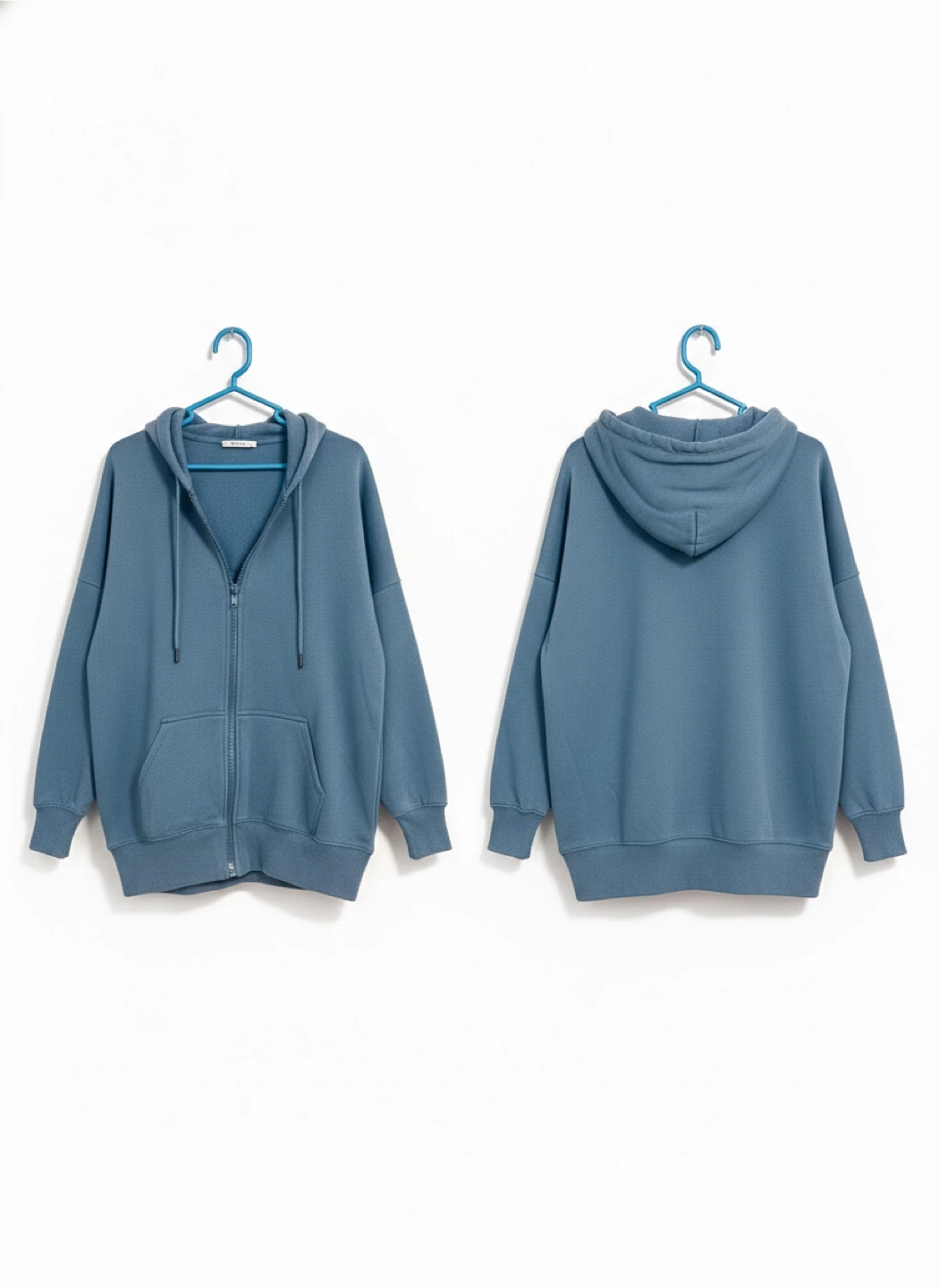 Blue Zip-Up Hoodie