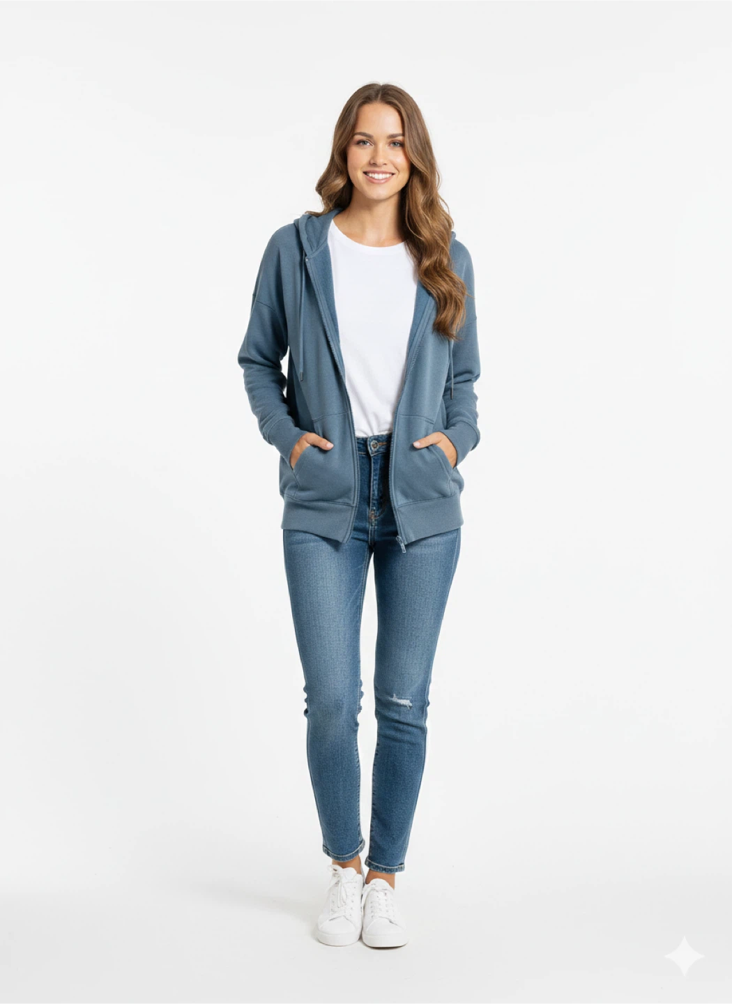 Blue Zip-Up Hoodie - photo 2